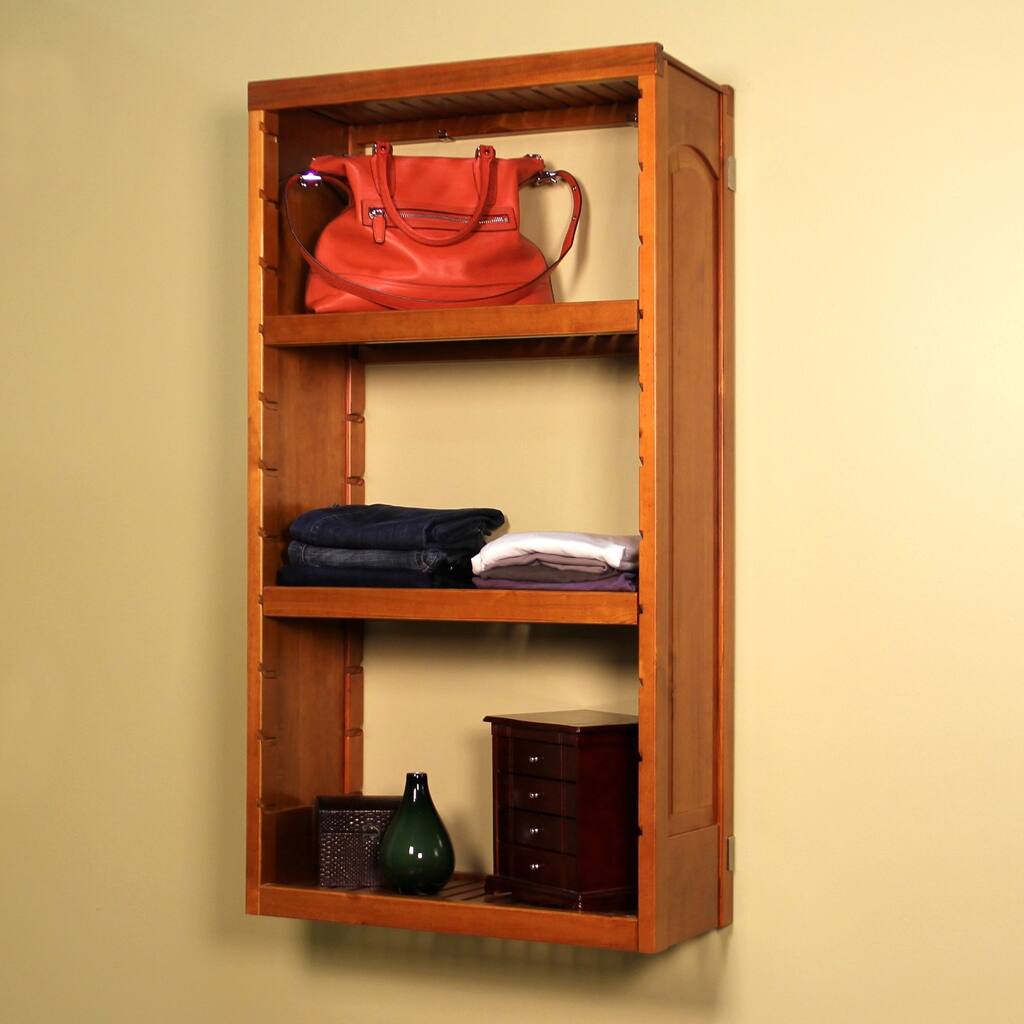 John Louis Woodcrest Caramel Finish 12-inch Deep Stand Alone Tower Kit