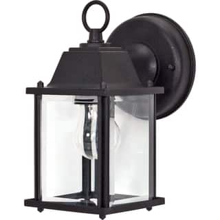 Nuvo Lighting Outdoor Our Best Garden Patio Deals Nuvo 1 Light Textured Black Cube Wall Lantern