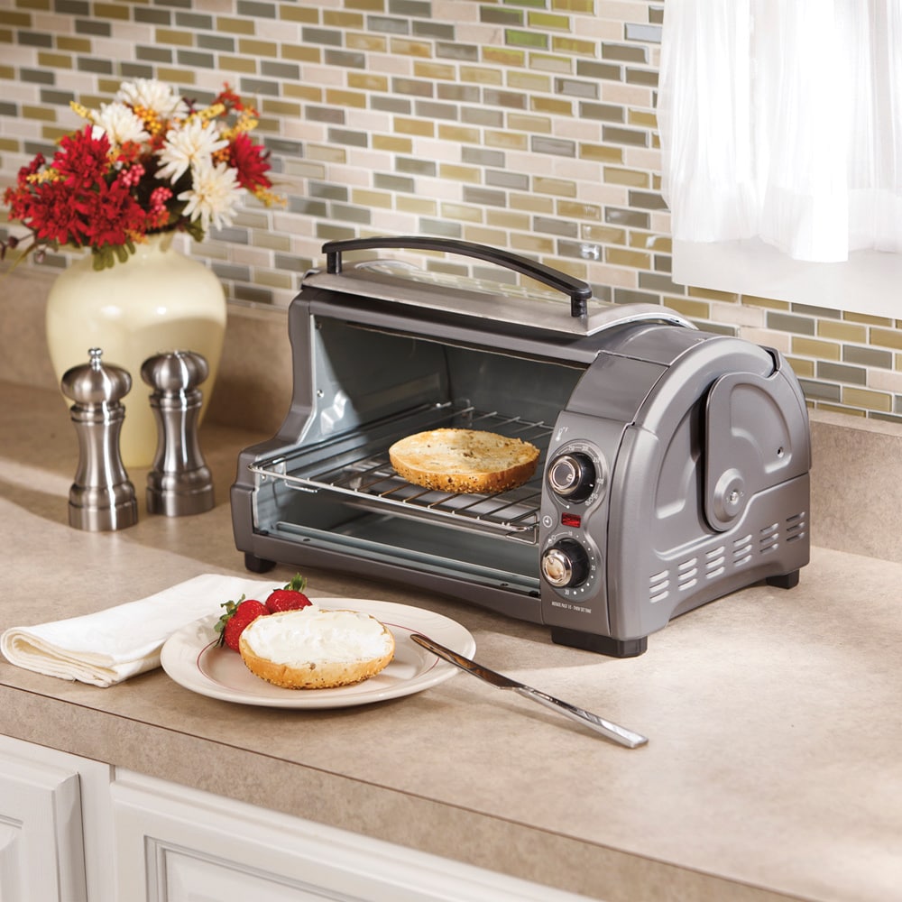 Hamilton Beach Easy Reach Toaster Oven with Roll-top Door - On Sale - Bed  Bath & Beyond - 29879653