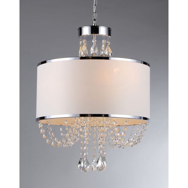 Hera Shaded Crystal 4-light Chandelier