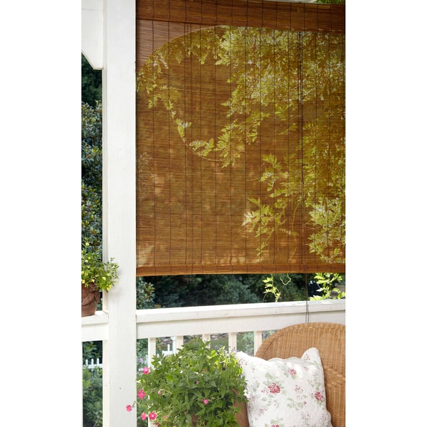 Matchstick Bamboo Indoor/ Outdoor Roll Up Shade - Free Shipping On ...