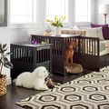 Wooden Furniture End Table and Pet Crate