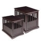 preview thumbnail 5 of 57, Wooden Pet Crate End Table with Lockable Door
