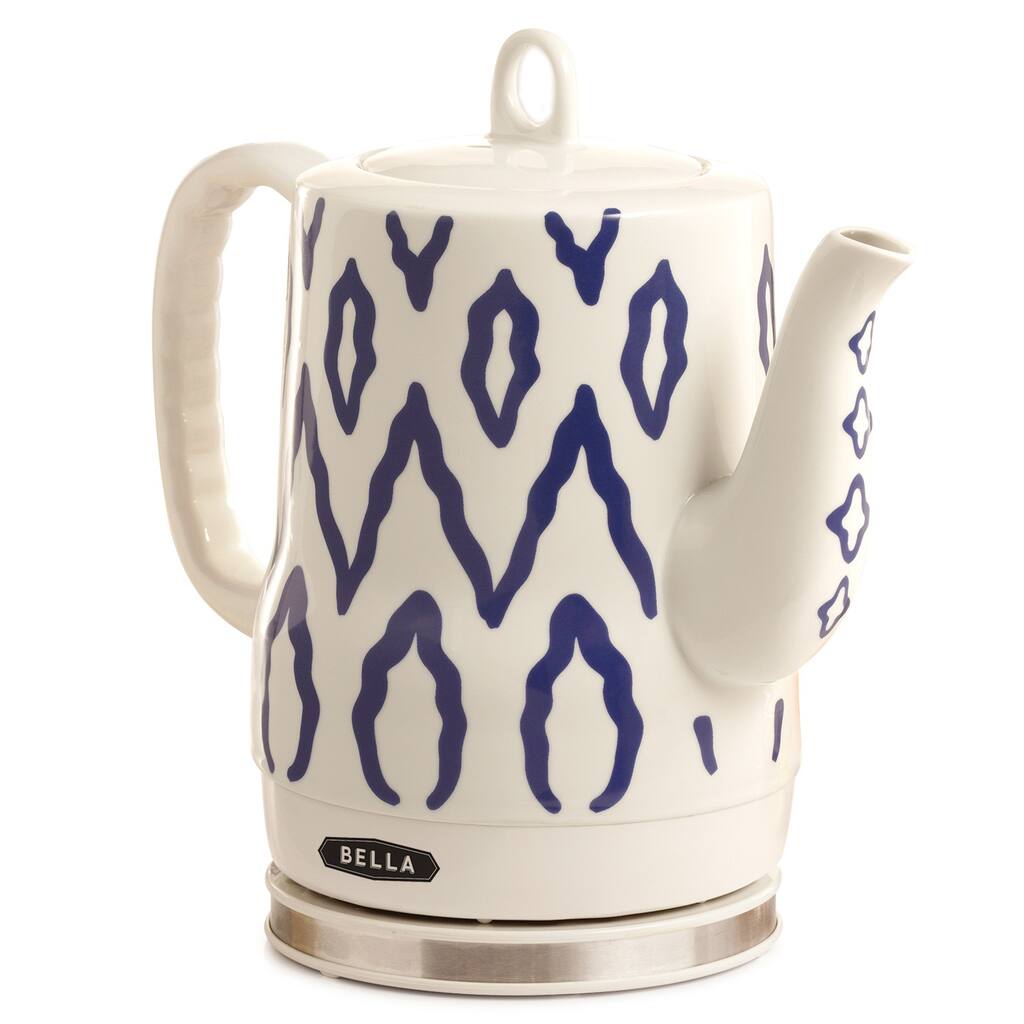 Bella Blue Aztec Ceramic Kettle