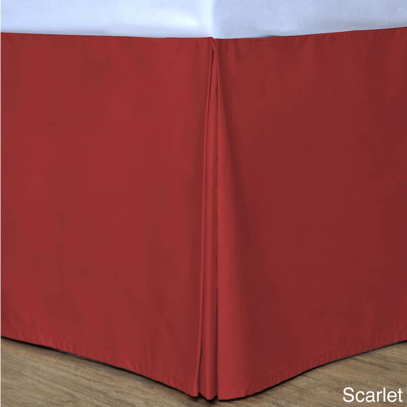 Copper Grove Tinsdale Cottonloft Colors Bedskirt - Scarlet - California King
