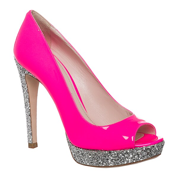 platform pink pumps
