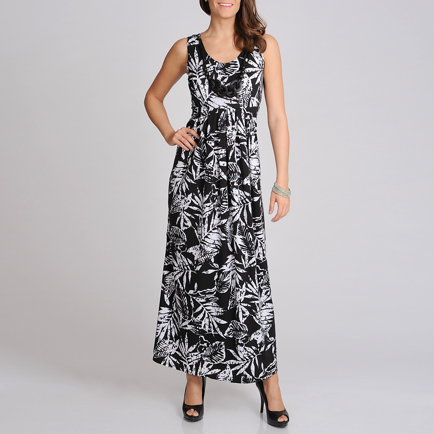 nina leonard maxi dress