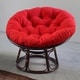 preview thumbnail 2 of 8, 44-inch Solid Twill Papasan Cushion (Cushion Only)