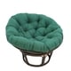 preview thumbnail 7 of 8, 44-inch Solid Twill Papasan Cushion (Cushion Only) Forest Green
