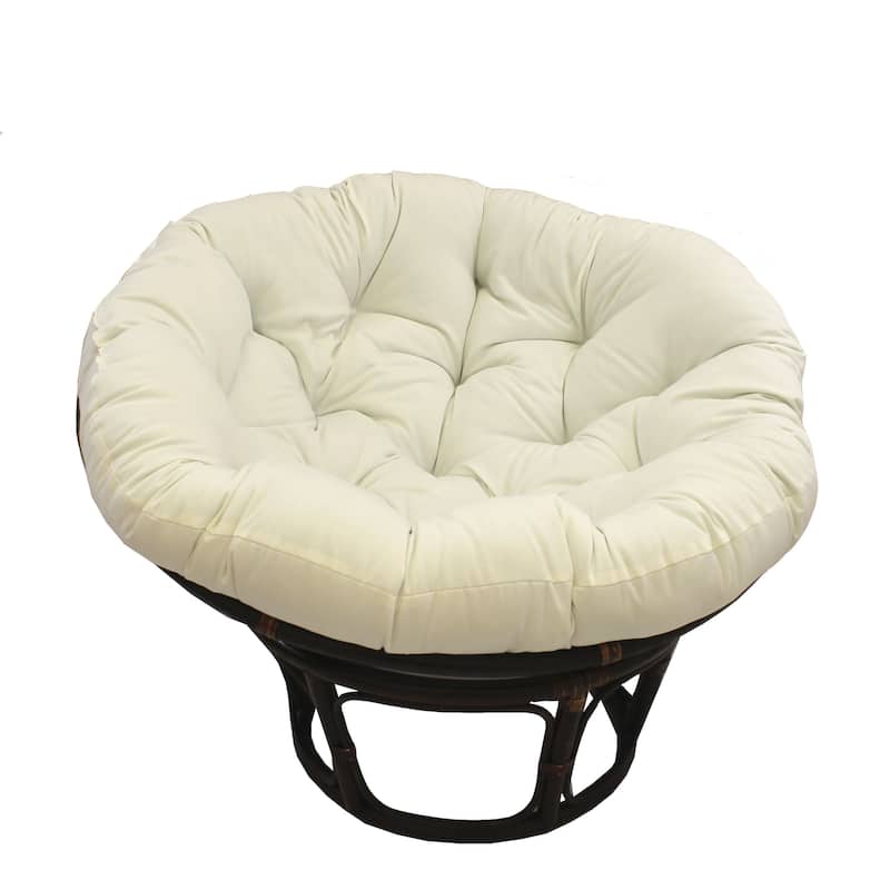 44-inch Solid Twill Papasan Cushion (Cushion Only) - Natural