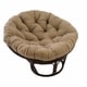 preview thumbnail 10 of 8, 44-inch Solid Twill Papasan Cushion (Cushion Only) Toffee