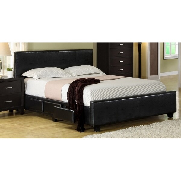 Furniture of America Bala Brown Cal King Platform Bed with Storage