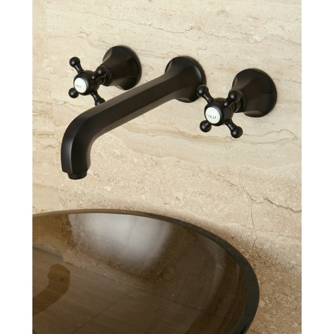 Wall-mount Oil-rubbed Bronze Vessel Faucet