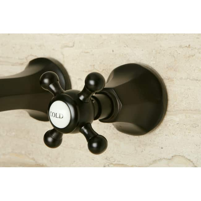 Wall-mount Oil-rubbed Bronze Vessel Faucet