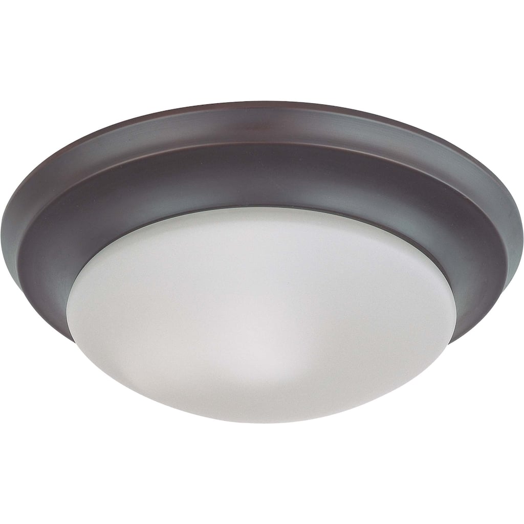Nuvo Interior Home 1-light Mahogany Bronze Flush Mount Fixture