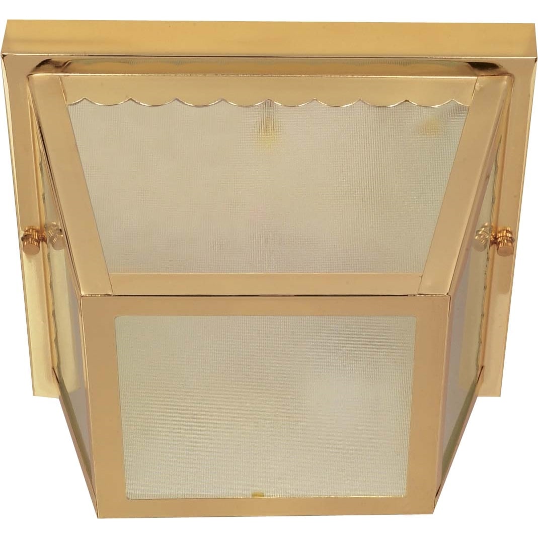 Nuvo 2 light Polished Brass Carport Flush Mount