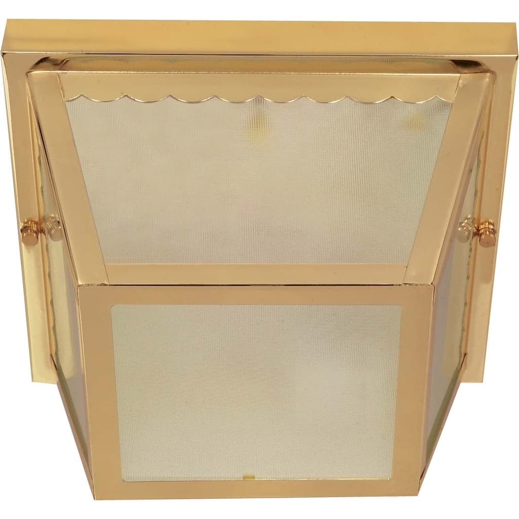 Nuvo 2-light Polished Brass Carport Flush Mount