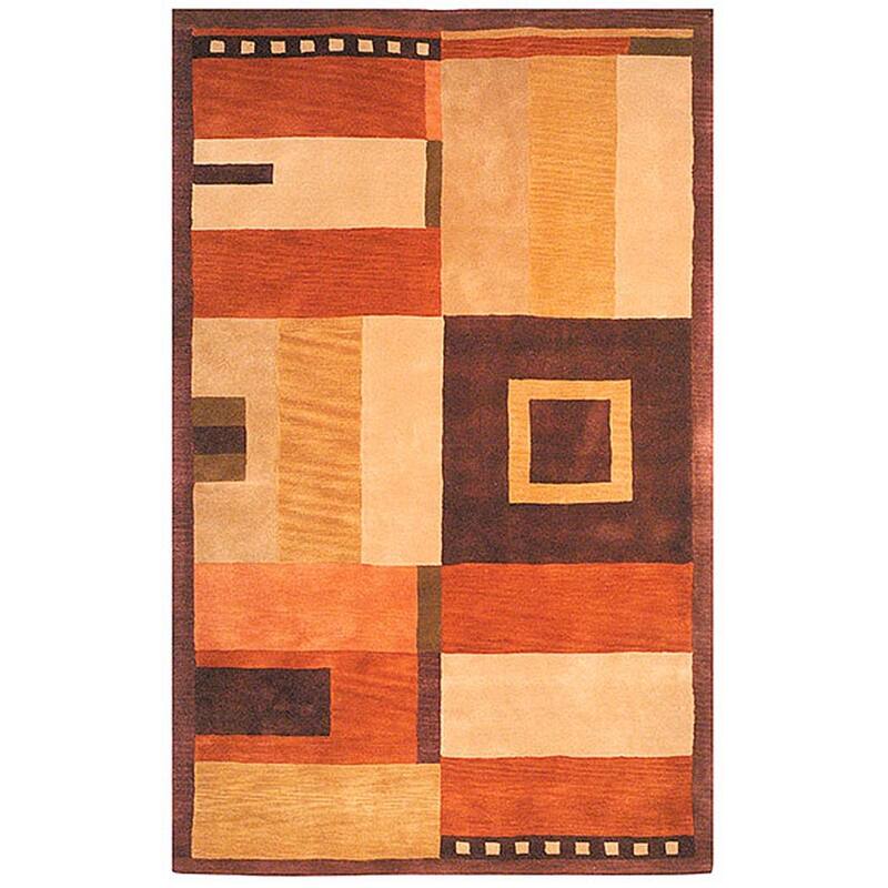 SAFAVIEH Handmade Rodeo Drive Mentore Mid-Century Modern Abstract Wool Rug