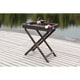 Shop Safavieh Outdoor Living Brown PE Wicker Folding Tray ... Shop Safavieh Outdoor Living Brown PE Wicker Folding Tray ... on Safavieh Outdoor Living Horus Dining Set id=63373