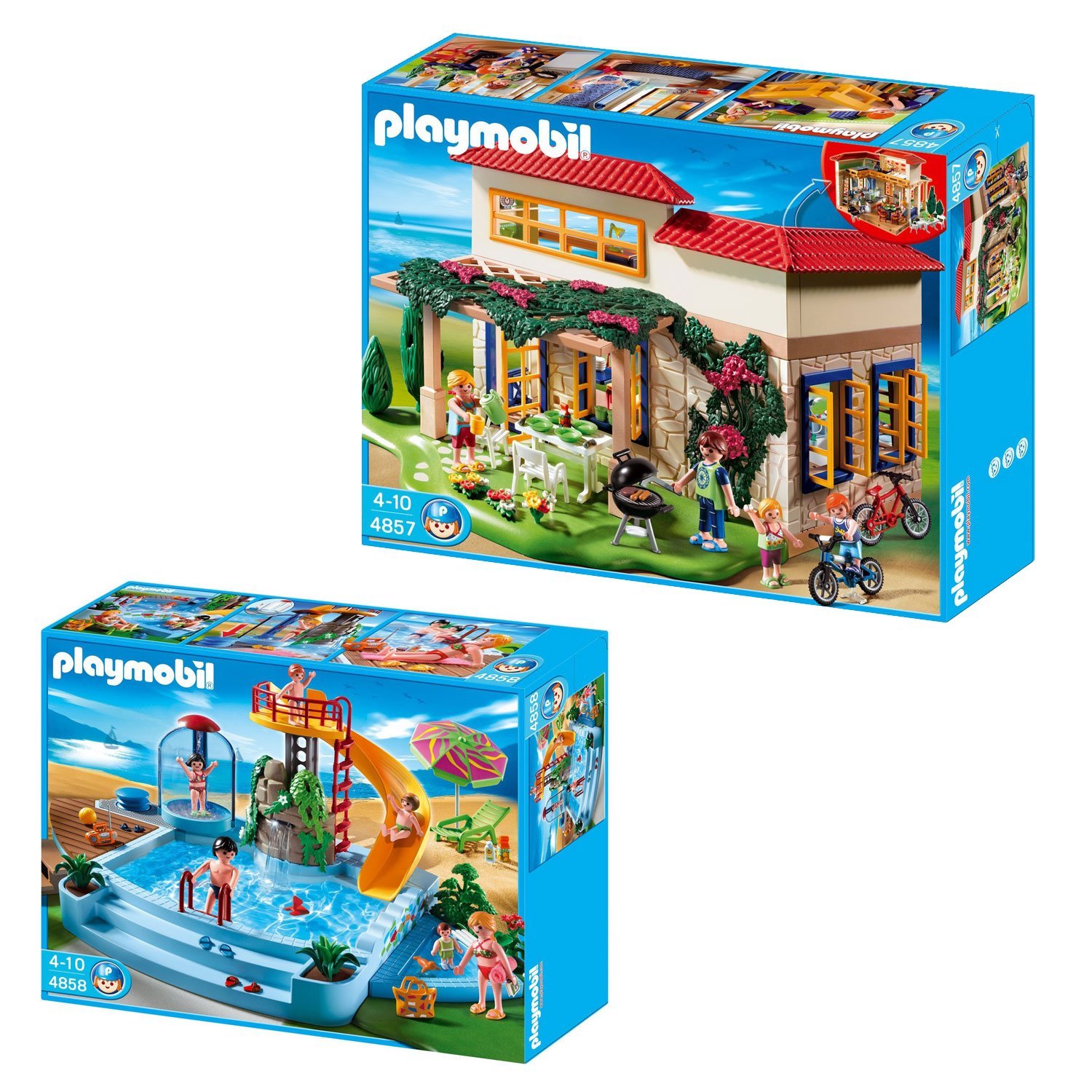 playmobil swimming pool with terrace