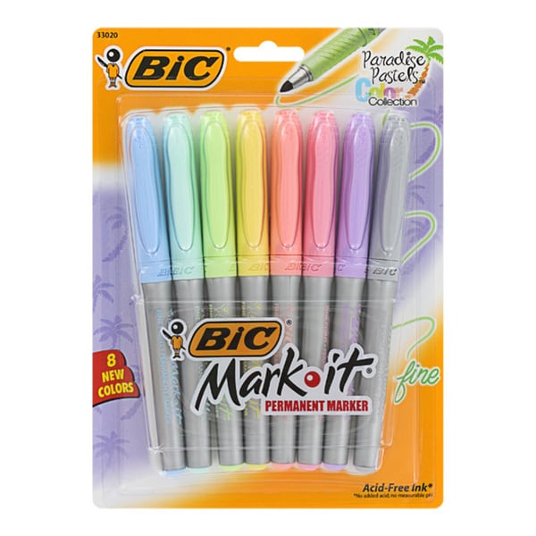 Bic Mark-it Gripster Permanent Marker - Fine Marker