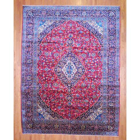 Handmade One-of-a-Kind Kashan Wool Rug (Iran) - 11'3 x 15'
