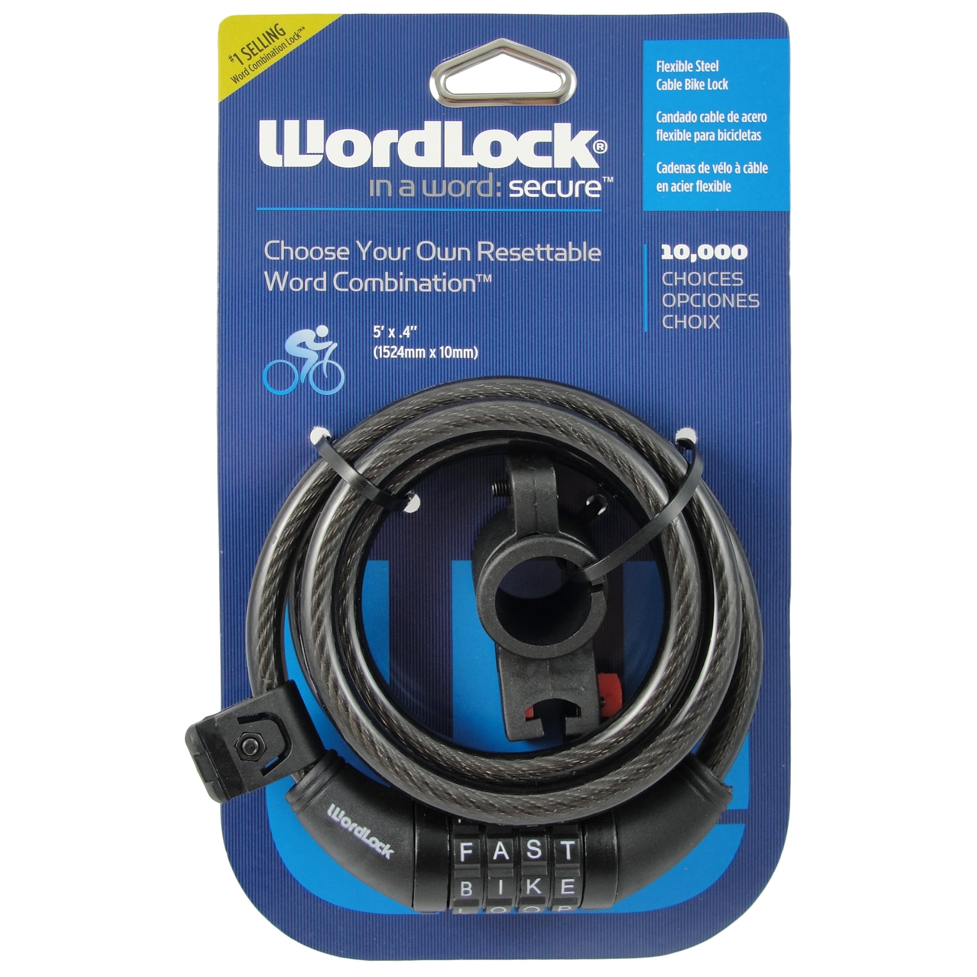 wordlock bike lock
