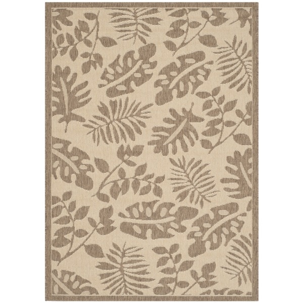 Martha Stewart by Safavieh Paradise Cream/ Brown Indoor/ Outdoor Rug - 8' x 11'2