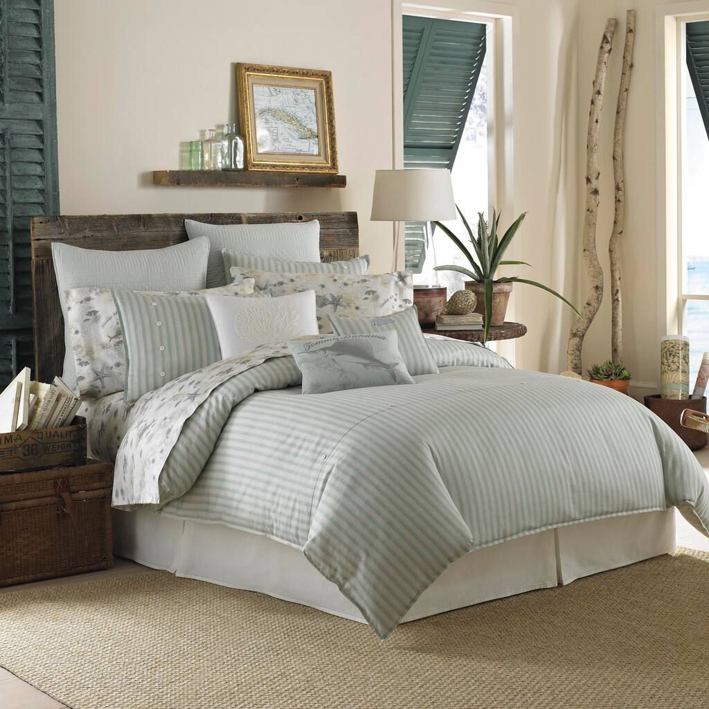 Tommy Bahama Surfside Stripe 4-piece Comforter Set