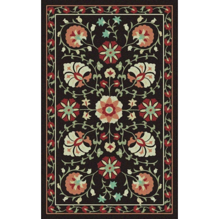 Asaka Anthracite/ Baked Clay Outdoor Rug (2 X 3)