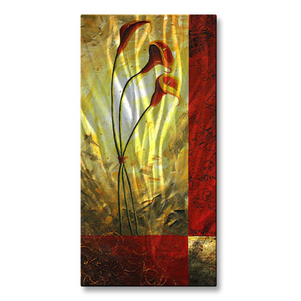 Megan Duncanson 'Lilly Trio' Metal Wall Hanging ALL MY WALLS Metal Art