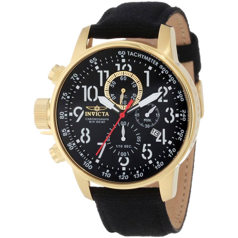 Invicta Men's 1515 Chronograph Black/ Goldtone Watch