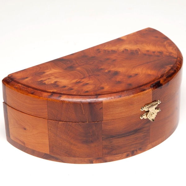 Half Round Thuya Wood Box (Morocco) Accent Pieces