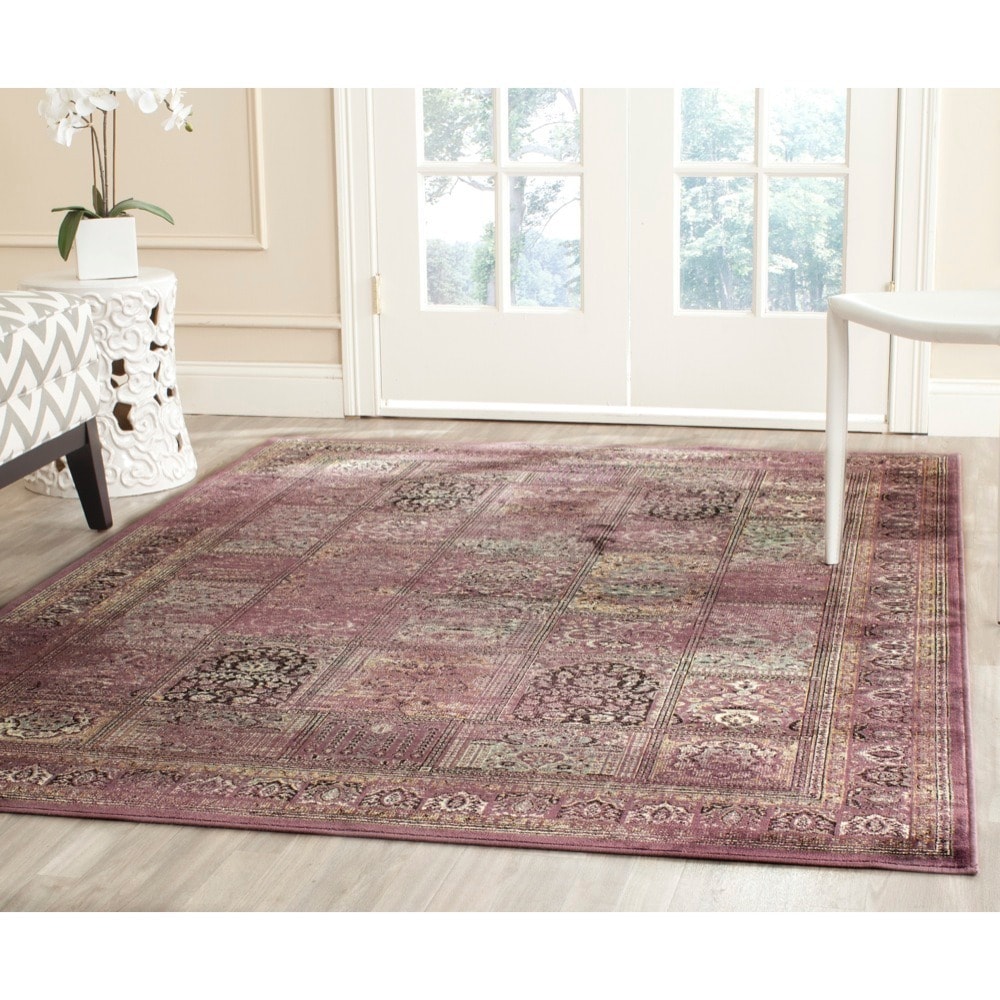 Safavieh Vintage Purple/ Fuchisa Viscose Rug (53 X 76)