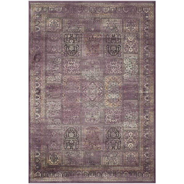 Safavieh Vintage Purple/ Fuchisa Viscose Rug (5'3 x 7'6) Safavieh 5x8   6x9 Rugs