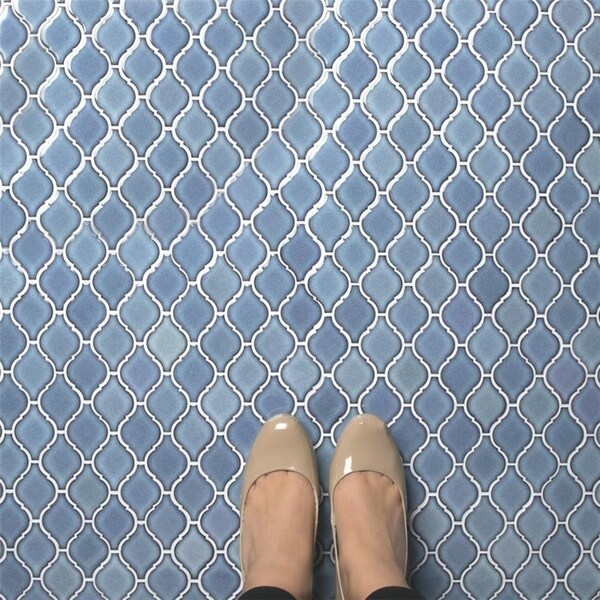 SomerTile 9.875x11.125-inch Casablanca Orion Porcelain Mosaic Floor and Wall Tile (10 tiles/7.6 sqft.)