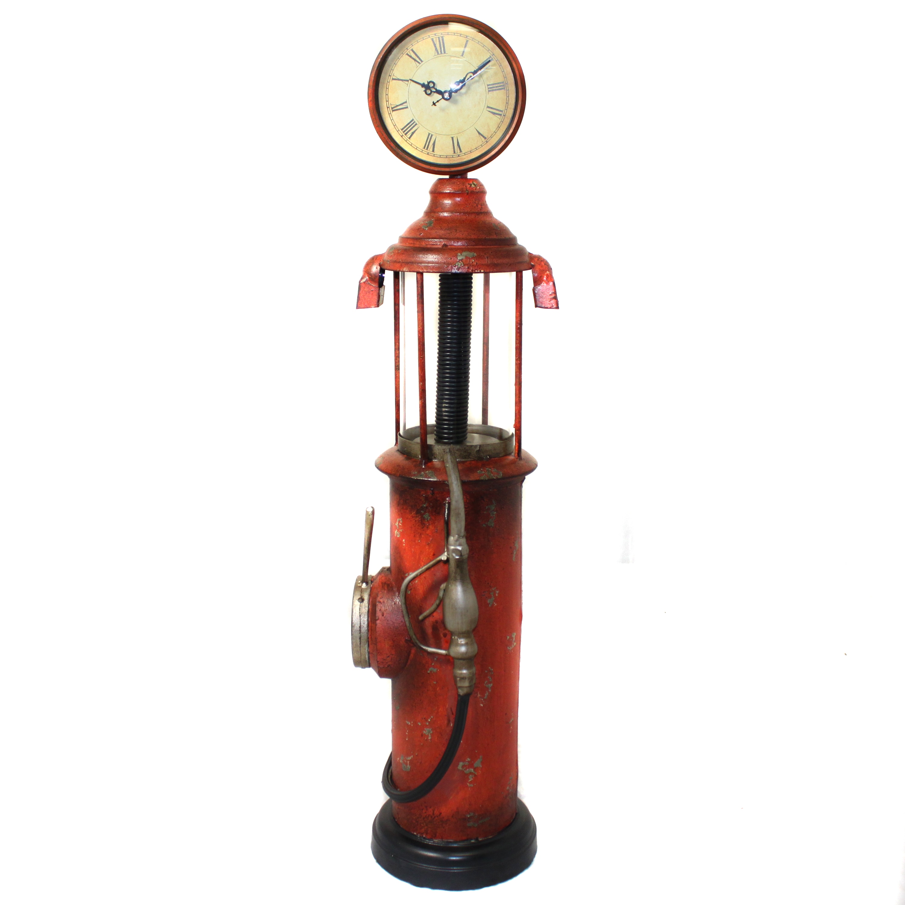 Shop Departures Antique Gas Pump Decorative Clock Overstock