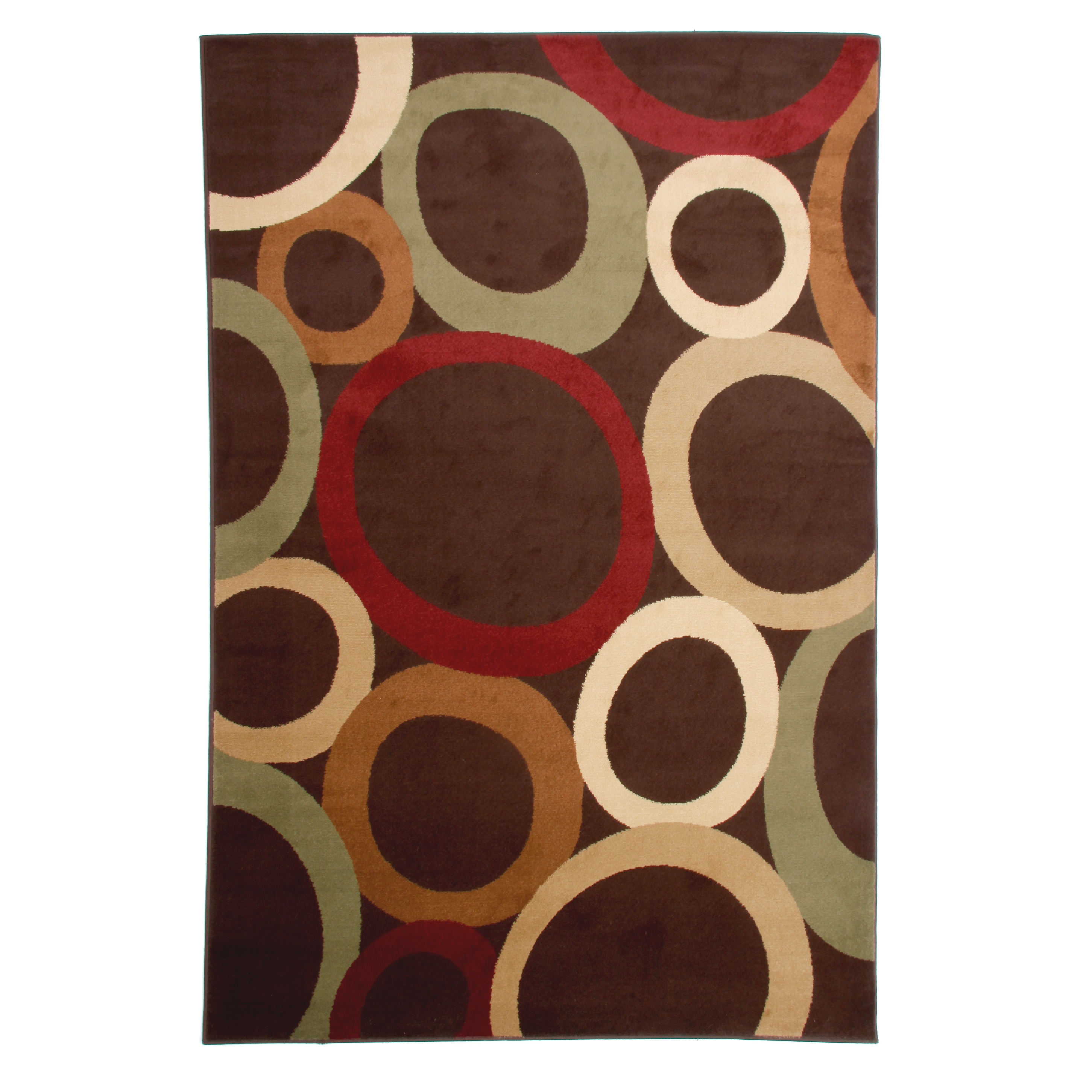 Area Rug Orbital Brown (66x95)