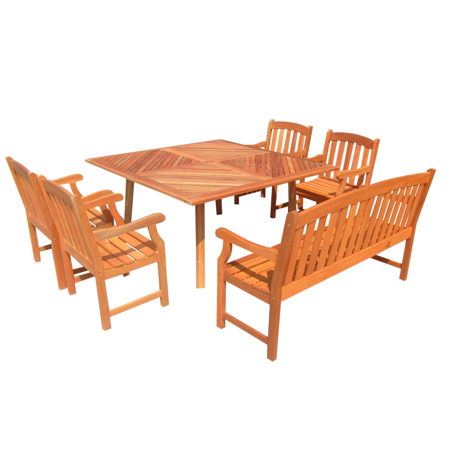 Outdoor Dining Set With Square Table