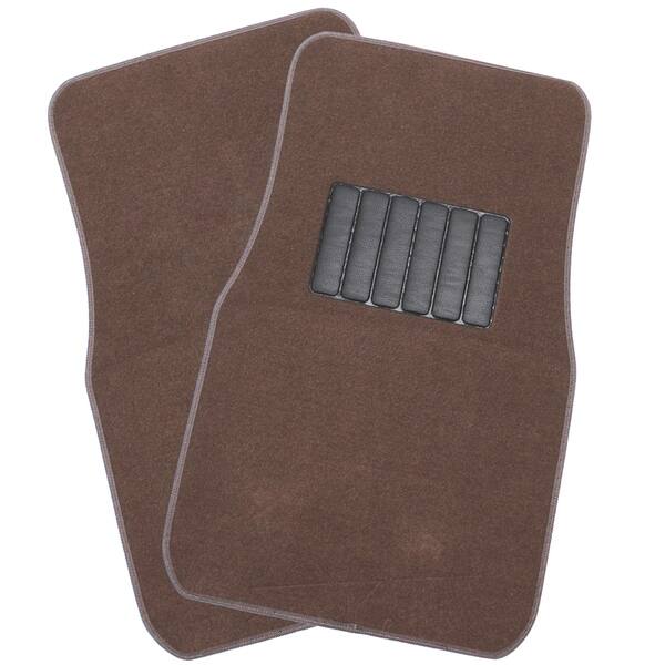 Shop Oxgord Universal Brown Car 4 Piece Floor Mats Dark Beige