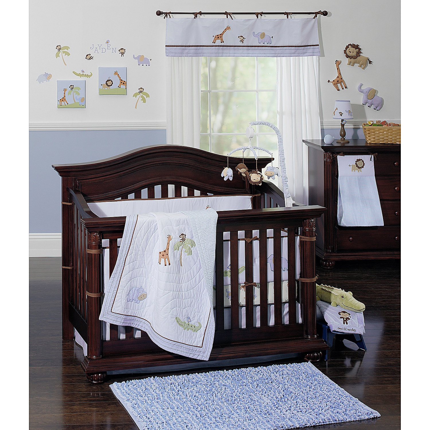 Shop Crown Crafts Jayden 7 Piece Crib Bedding Set Overstock