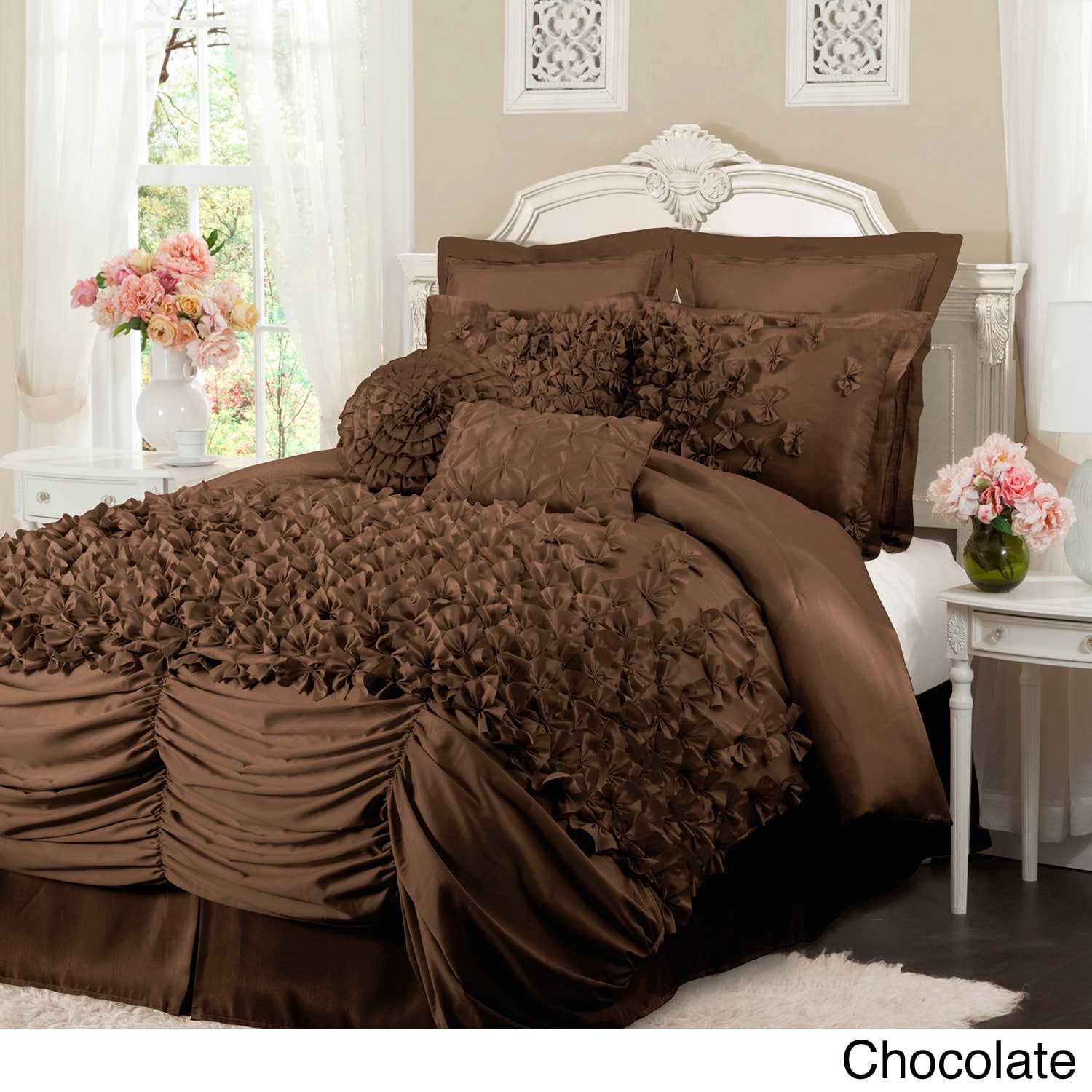 Lush Decor Lamour Eternel Lucia 4 piece Comforter Set Multi Size Queen