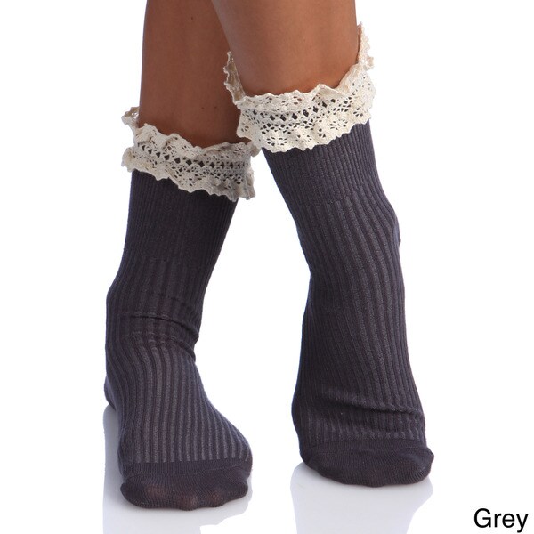 lace top socks womens