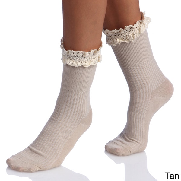 lace top socks womens