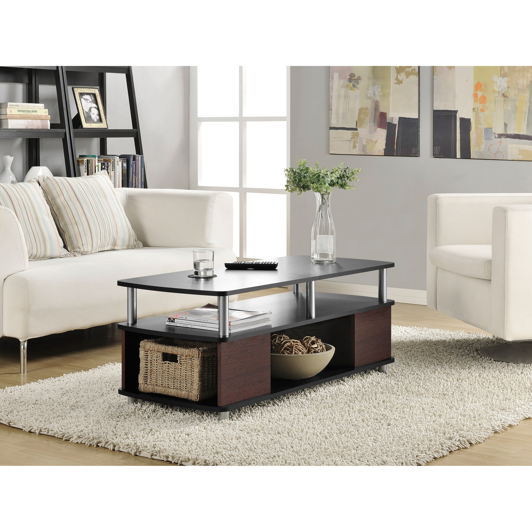 Shop Wicker Park Leavitt Open Storage Coffee Table Free Shipping On