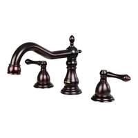 Dyconn Faucet Yukon Modern 3-hole Bathroom Faucet with Overflow Pop-up Drain