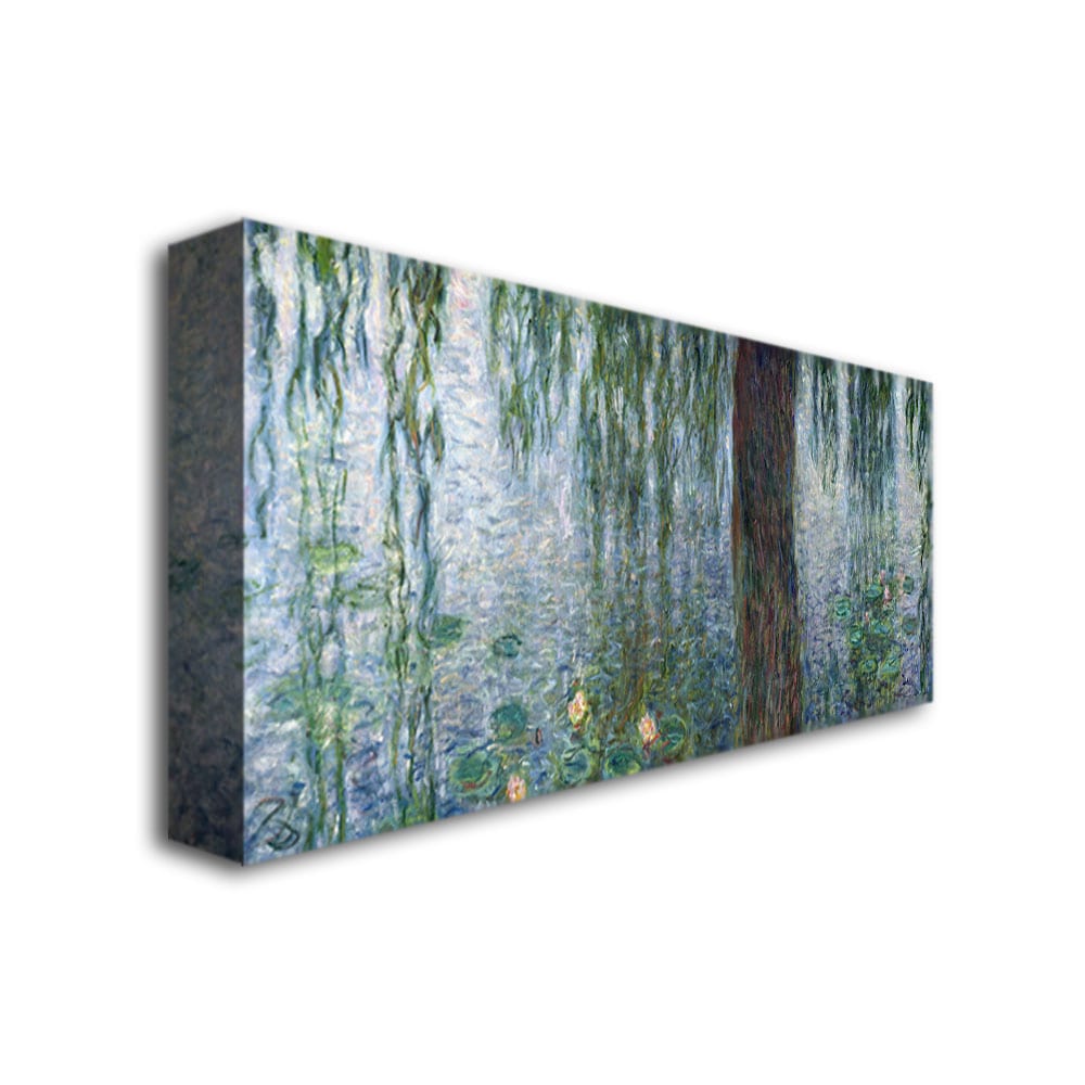 Claude Monet 'Waterlillies Morning' Canvas Art - Overstock - 7924426, image size:1000x1000