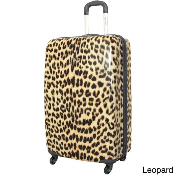 Rockland Designer Leopard 28-inch Lightweight Hardside Spinner Upright ...