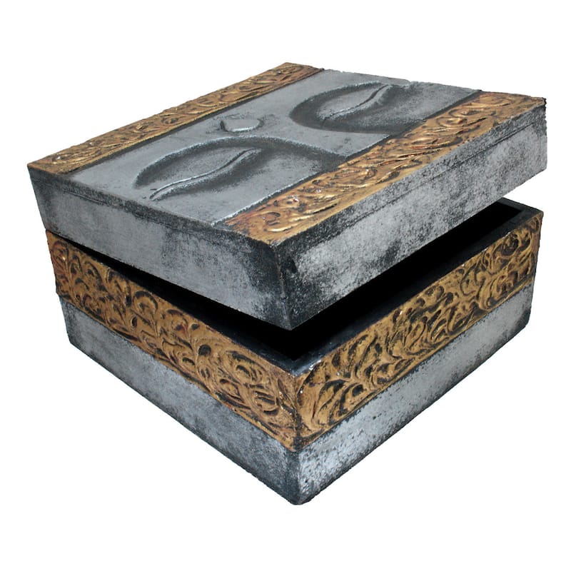 Gold and Silver 'Buddha Eyes' Box (Indonesia)