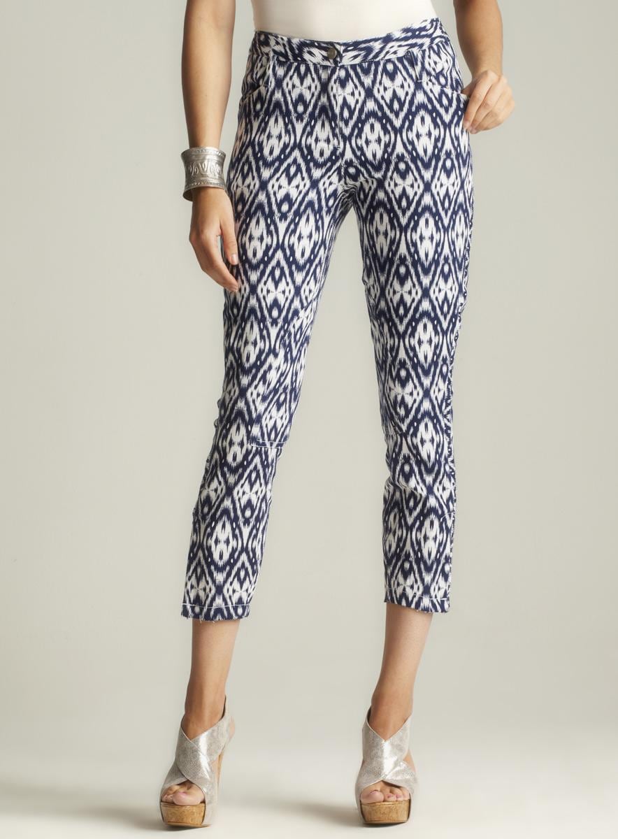 Walter Printed Ankle Zipper Pant